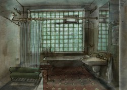 Эскизы Андрея Понкратова | Ванная в городской квартире Алекса